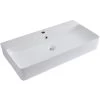 Milano Farington - Modern 800mm X 415mm White Ceramic Rectangular Countertop Wall Mounted Hung Bathroom Basin Sink โ Basin Only 1 Milano Farington - Modern 800mm X 415mm White Ceramic Rectangular Countertop Wall Mounted Hung Bathroom Basin Sink โ Basin Only -Comfort Bathroom Store 15473696 1