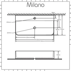 Milano Farington - Modern 800mm X 415mm White Ceramic Rectangular Countertop Wall Mounted Hung Bathroom Basin Sink – Basin Only 11 Milano Farington - Modern 800mm X 415mm White Ceramic Rectangular Countertop Wall Mounted Hung Bathroom Basin Sink – Basin Only -Comfort Bathroom Store 15473696 5