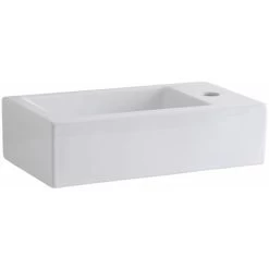 Milano Elswick - Modern White Ceramic Rectangular Countertop Or Wall Mounted Bathroom Basin Sink β 450mm X 250mm 10 Milano Elswick - Modern White Ceramic Rectangular Countertop Or Wall Mounted Bathroom Basin Sink β 450mm X 250mm -Comfort Bathroom Store 15473701 4