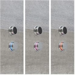 Milano Vis - Modern Digital Two Outlet Thermostatic Mixer Concealed Shower Valve - Chrome -Comfort Bathroom Store 15473993 3