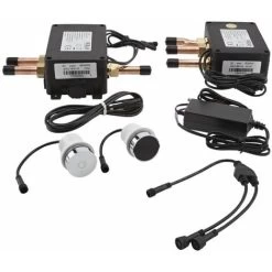 Milano Vis - Modern Digital Two Outlet Thermostatic Mixer Concealed Shower Valve - Chrome -Comfort Bathroom Store 15473993 4