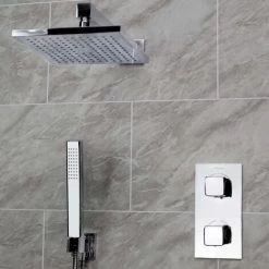 Bristan Cobalt Concealed Mixer Shower With Shower Kit And Fixed Head