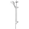 Bristan Evo Adjustable Shower Rail Kit Single Function Handset With 2000mm Hose - Chrome -Comfort Bathroom Store 15720958 1