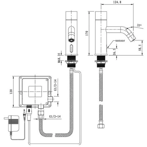 Deva Battery Operated Basin Sensor Tap SENSOR8/D - Chrome 4 Deva Battery Operated Basin Sensor Tap SENSOR8/D - Chrome - Image 2
