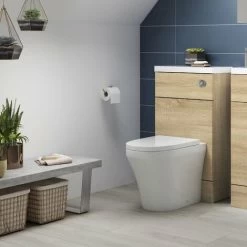 Hudson Reed Fusion Compact WC Unit 500mm Wide - Natural Oak 8 Hudson Reed Fusion Compact WC Unit 500mm Wide - Natural Oak -Comfort Bathroom Store 15722471 3
