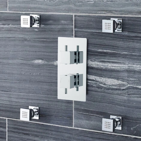 Hudson Reed Square Body Jet 50mm Wide Single - Chrome 5 Hudson Reed Square Body Jet 50mm Wide Single - Chrome - Image 3