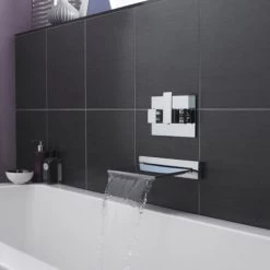 Hudson Reed Waterfall Filler Spout Shower/Bath - Chrome -Comfort Bathroom Store 15723238 3