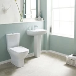 Nuie Ava Basin And Full Pedestal 545mm Wide - 1 Tap Hole -Comfort Bathroom Store 15723829 5