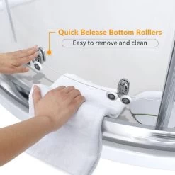 ELEGANT Quadrant Shower Enclosure 6mm Tempered Sliding Glass Cubicle Door 800 X 800 Mm 10 ELEGANT Quadrant Shower Enclosure 6mm Tempered Sliding Glass Cubicle Door 800 X 800 Mm -Comfort Bathroom Store 15729319 4