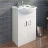 Essence 550mm Floorstanding Bathroom Vanity Unit & Basin Single Tap Hole White Gloss 2 Essence 550mm Floorstanding Bathroom Vanity Unit & Basin Single Tap Hole White Gloss -Comfort Bathroom Store 15736201 1