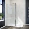 ELEGANT 700mm Walk In Shower Screen Glass Panel With 300mm Return Panel And 1200x900 Mm Shower Tray, 1900mm Height, 8mm Easy Clean Glass Wet Room Screen Panel Enclosure -Comfort Bathroom Store 15740558 1