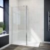 ELEGANT 900mm Walk In Shower Screen Glass Panel With 300mm Return Panel And 1400x900 Mm Shower Tray, 1900mm Height, 8mm Easy Clean Glass Wet Room Screen Panel Enclosure -Comfort Bathroom Store 15740573 1