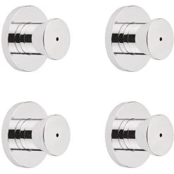 Milano Mirage - Modern Front Fix Chrome Bathroom Shower Round Body Jet - Pack Of 4