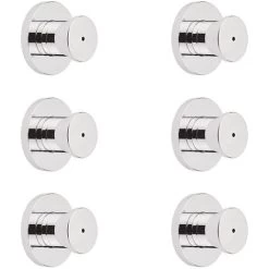 Milano Mirage - Modern Front Fix Chrome Bathroom Shower Body Jets - Pack Of 6