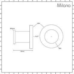Milano Mirage - Modern Front Fix Chrome Bathroom Shower Body Jets - Pack Of 6 -Comfort Bathroom Store 15877014 3