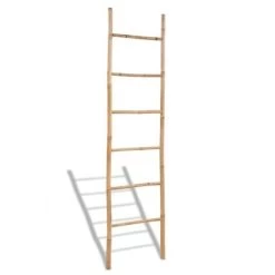 Bamboo Towel Ladder With 6 Rungs VidaXL