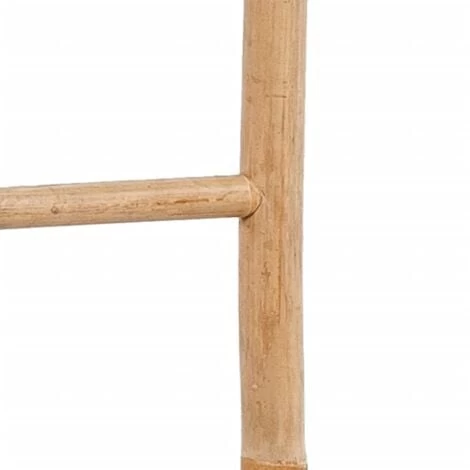 Bamboo Towel Ladder With 6 Rungs VidaXL 6 Bamboo Towel Ladder With 6 Rungs VidaXL - Image 4