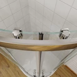 ELEGANT 1000 X 1000 Mm Quadrant Shower Enclosure 6mm Easy Clean Glass Walk In Sliding Door Shower Cubicle -Comfort Bathroom Store 16052838 5