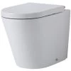 Milano Rivington - White Ceramic Modern Back To Wall Toilet Pan WC And Soft Close Seat -Comfort Bathroom Store 16063135 1