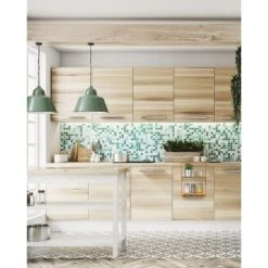 Relaxdays Bamboo Shower Caddy Shelf Organiser With 2 Shelves Shower Rack With Moisture-Resistant Wood For Kitchen And Bathroom Bathroom Shelf Or Spice Rack With 4 Hand Towel Hook, Natural -Comfort Bathroom Store 16076154 3