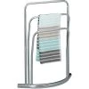 Relaxdays CURVY Towel Rack With 3 Towel Rails, Size: 85 X 66 X 20 Cm Free-Standing Towel Rack Towel Holder Made Of Metal In Stainless Steel Look As Bathroom Stand, Silver -Comfort Bathroom Store 16077723 1