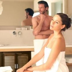 Relaxdays LAMELL Dark Brown Under-Sink Cabinet, Bamboo, Bathroom Basin Cupboard, Storage Unit, HxWxD: 60 X 67 X 30 Cm -Comfort Bathroom Store 16117791 3