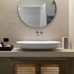 Relaxdays LAMELL Dark Brown Under-Sink Cabinet, Bamboo, Bathroom Basin Cupboard, Storage Unit, HxWxD: 60 X 67 X 30 Cm -Comfort Bathroom Store 16117791 5