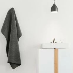 Relaxdays Bathroom Floor Cabinet, 2 Shelves, Bathroom Cupboard, MDF & Bamboo, HWD 60.5x60x30.5cm, White & Brown -Comfort Bathroom Store 16120808 3