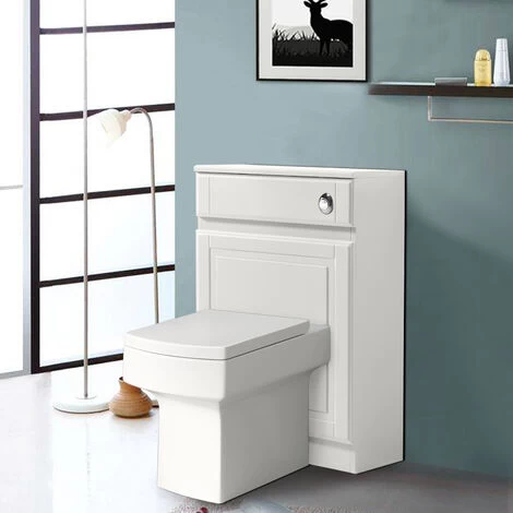 Back To Wall Toilet Concealed Cistern Housing Without Toilet & Cistern 502 Mm Ivory White 4 Back To Wall Toilet Concealed Cistern Housing Without Toilet & Cistern 502 Mm Ivory White - Image 2
