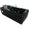 SIMBA WHIRLPOOL BATH TUB CHROMOTHERAPY Model "Marilyn" 180 X 85 Cm BLACK HOTTUB DOUBLE PUMP -Comfort Bathroom Store 16241625 1