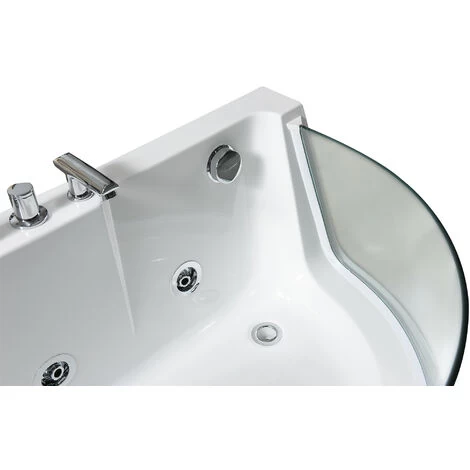 SIMBA WHIRLPOOL BATH TUB Venice WHITE HOT TUB 170x80cm WITH PANORAMIC GLASS 5 SIMBA WHIRLPOOL BATH TUB Venice WHITE HOT TUB 170x80cm WITH PANORAMIC GLASS - Image 3