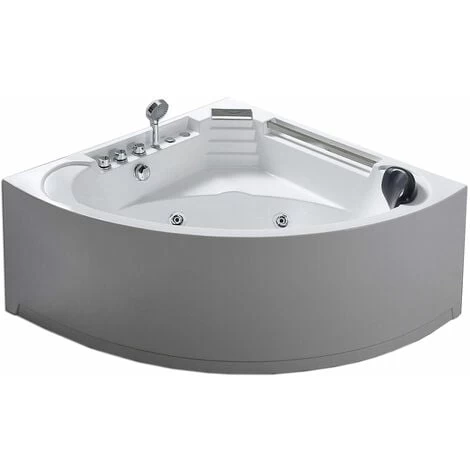 SIMBA WHIRLPOOL BATH TUB Daisy 135x135cm White For 1 Person 4 SIMBA WHIRLPOOL BATH TUB Daisy 135x135cm White For 1 Person - Image 2