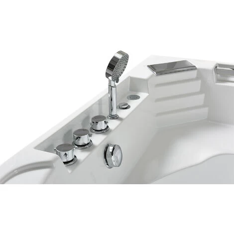 SIMBA WHIRLPOOL BATH TUB Daisy 135x135cm White For 1 Person 6 SIMBA WHIRLPOOL BATH TUB Daisy 135x135cm White For 1 Person - Image 4