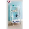 4 Tier Wooden Ladder Shelf Extra Storage Space Shelving Unit Bathroom -White -Comfort Bathroom Store 16363505 1
