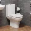Close Coupled Bathroom Toilet Space Saving 360mm Pan Soft Close Seat Dual Flush -Comfort Bathroom Store 16470529 1