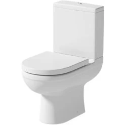 Close Coupled Bathroom Toilet Space Saving 360mm Pan Soft Close Seat Dual Flush -Comfort Bathroom Store 16470529 3