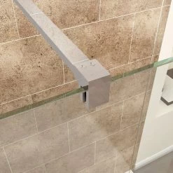 ELEGANT 900mm Walk In Wetroom Shower Enclosure 8mm Easy Clean Glass Shower Screen Panel With 1200x900mm Stone Tray And Waste 9 ELEGANT 900mm Walk In Wetroom Shower Enclosure 8mm Easy Clean Glass Shower Screen Panel With 1200x900mm Stone Tray And Waste -Comfort Bathroom Store 16494027 3