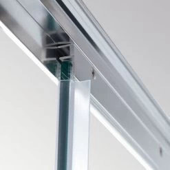 ELEGANT 1200 X 700 Mm Sliding Shower Enclosure 6mm Glass Reversible Cubicle Door With Tray And Waste + Side Panel -Comfort Bathroom Store 16496126 5