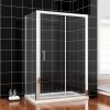 ELEGANT Sliding Shower Enclosure 6mm Glass Shower Cubicle With 1200x800mm Stone Tray And Waste + Side Panel + Riser Kit -Comfort Bathroom Store 16496329 1