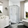 ELEGANT 800 X 800 Mm Shower Enclosure Corner Entry Shower Cubicle Square Sliding Doors 2 ELEGANT 800 X 800 Mm Shower Enclosure Corner Entry Shower Cubicle Square Sliding Doors -Comfort Bathroom Store 16496798 1