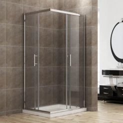 ELEGANT 1000 X 800 Mm Sliding Corner Entry Shower Enclosure Door Cubicle -Comfort Bathroom Store 16496802 5