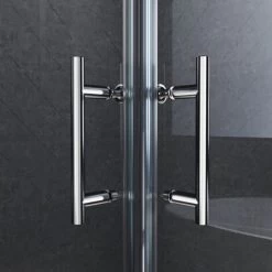ELEGANT 900 X 800 Mm Sliding Corner Entry Shower Enclosure Door Cubicle -Comfort Bathroom Store 16496806 5