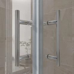 ELEGANT 900 X 700 X1850 Mm Sliding Corner Entry Shower Enclosure Door Cubicle -Comfort Bathroom Store 16496809 4
