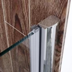 ELEGANT 700 X 700mm Frameless Pivot Shower Door Enclosure 6mm Safety Glass Reversible Shower Cubicle Door + Side Panel -Comfort Bathroom Store 16496904 4