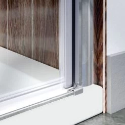 ELEGANT 700 X 700mm Frameless Pivot Shower Door Enclosure 6mm Safety Glass Reversible Shower Cubicle Door + Side Panel -Comfort Bathroom Store 16496904 5