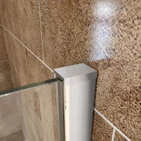 ELEGANT 1000 X 800mm Sliding Shower Enclosure 8mm Easy Clean Glass Shower Cubicle Door With Shower Tray + Side Panel 6 ELEGANT 1000 X 800mm Sliding Shower Enclosure 8mm Easy Clean Glass Shower Cubicle Door With Shower Tray + Side Panel - Image 4