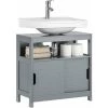 SoBuy Under Sink Bathroom Storage Cabinet With Shelf And Double Sliding Door,FRG128-SG -Comfort Bathroom Store 16499663 1