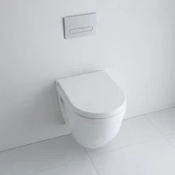 Milano Newby - White Ceramic Modern Bathroom Wall Hung Toilet WC And Soft Close Seat -Comfort Bathroom Store 16771409 4
