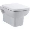 Hudson Reed Arlo Wall Hung Toilet 525mm Projection - Soft Close Seat -Comfort Bathroom Store 16925795 1