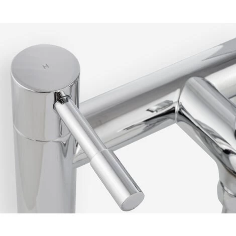 Blossom Modern Bridge Deck Mounted Bath Filler Shower Mixer Tap With Handheld Kit 7 Blossom Modern Bridge Deck Mounted Bath Filler Shower Mixer Tap With Handheld Kit - Image 5